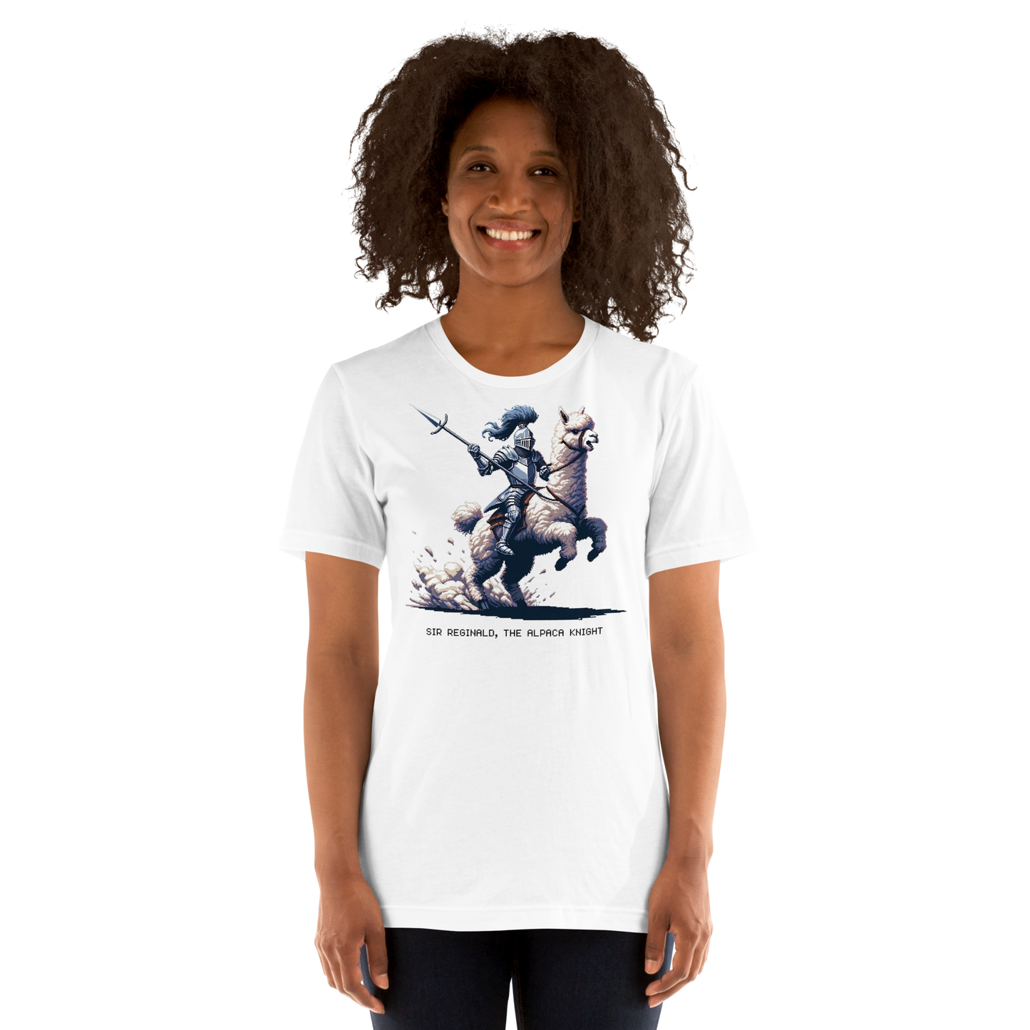 "Alpaca Knight" Unisex Shirt w/ Text