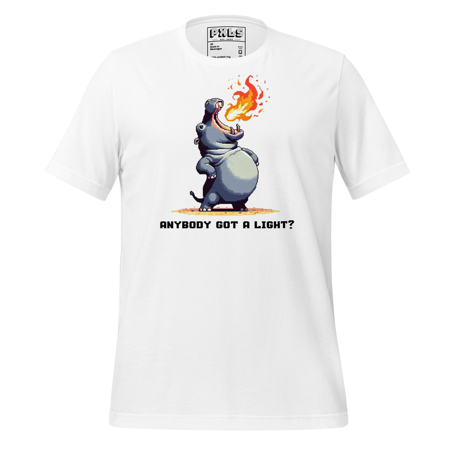 "Hippo Zippo Unisex Shirt w/ Text