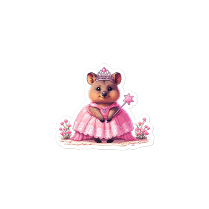 "Ariana, The Princess Quokka" Vinyl Sticker