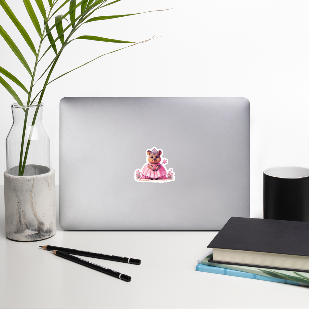 "Ariana, The Princess Quokka" Vinyl Sticker