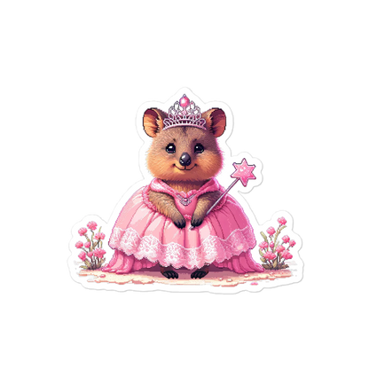 "Ariana, The Princess Quokka" Vinyl Sticker