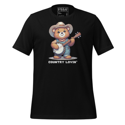 "Country Bear" Unisex Shirt w/ Text
