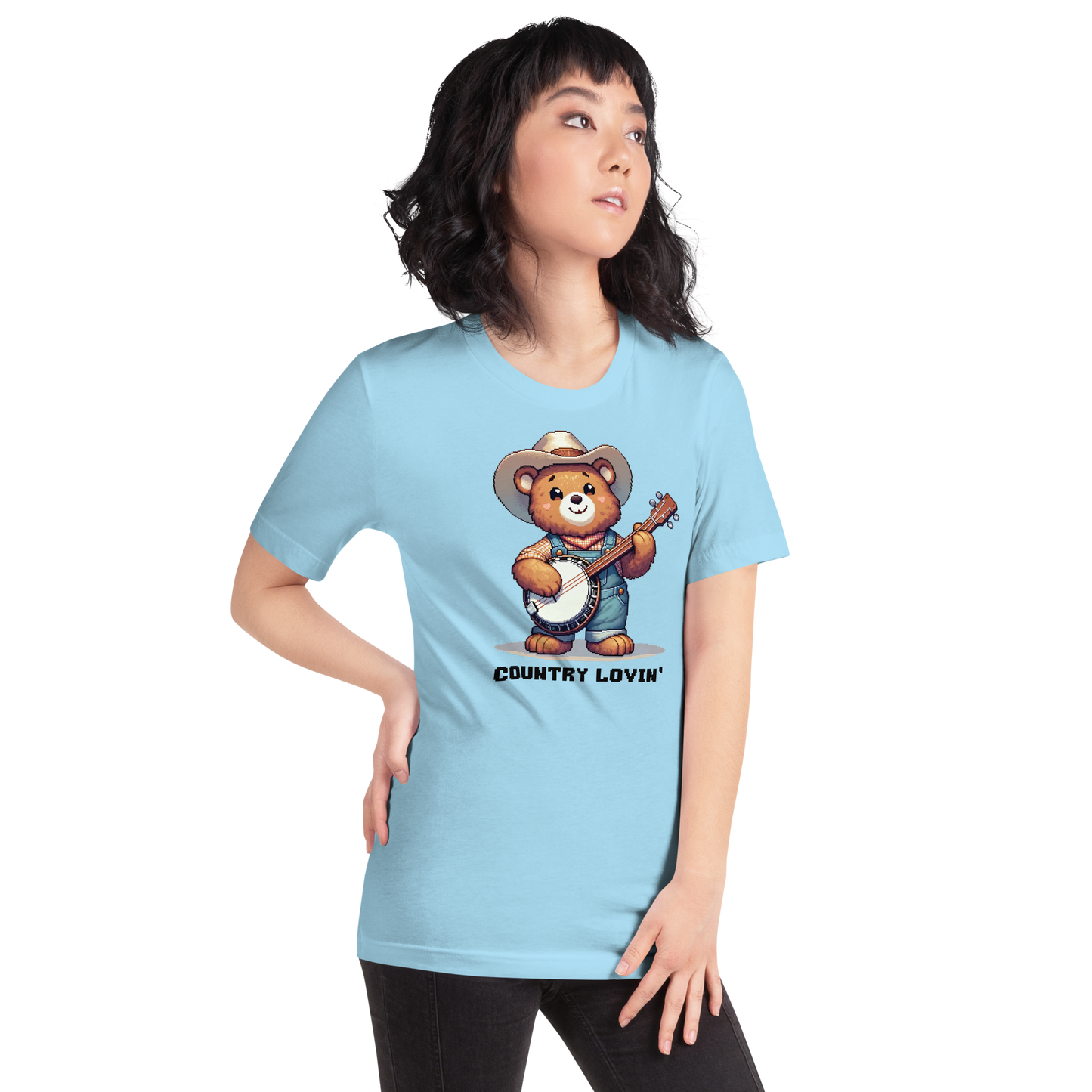 "Country Bear" Unisex Shirt w/ Text