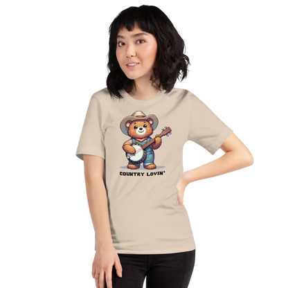 "Country Bear" Unisex Shirt w/ Text