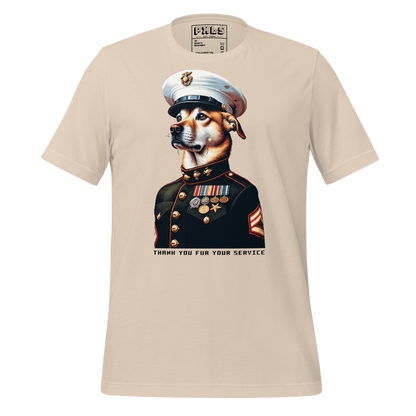 "Thank You Fur Your Service" Unisex Shirt w/ Text