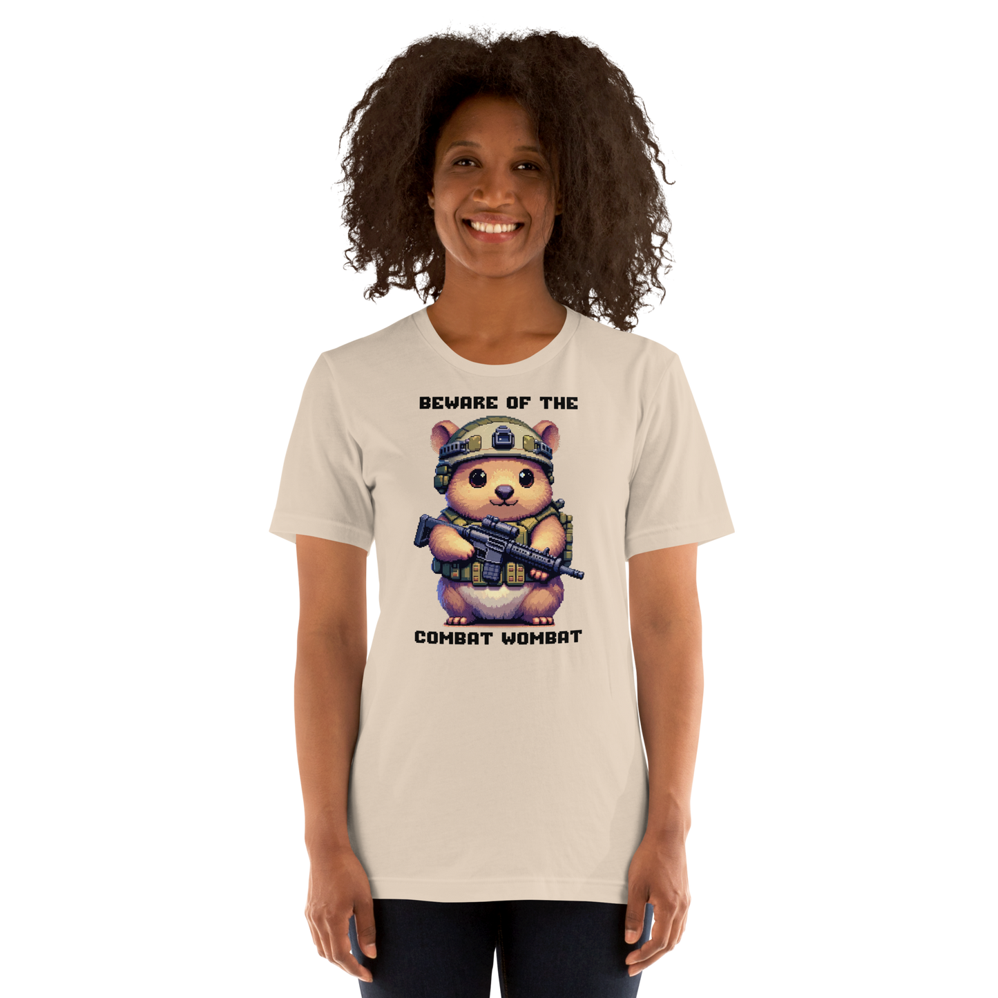"Combat Wombat" Unisex Shirt w/ Text
