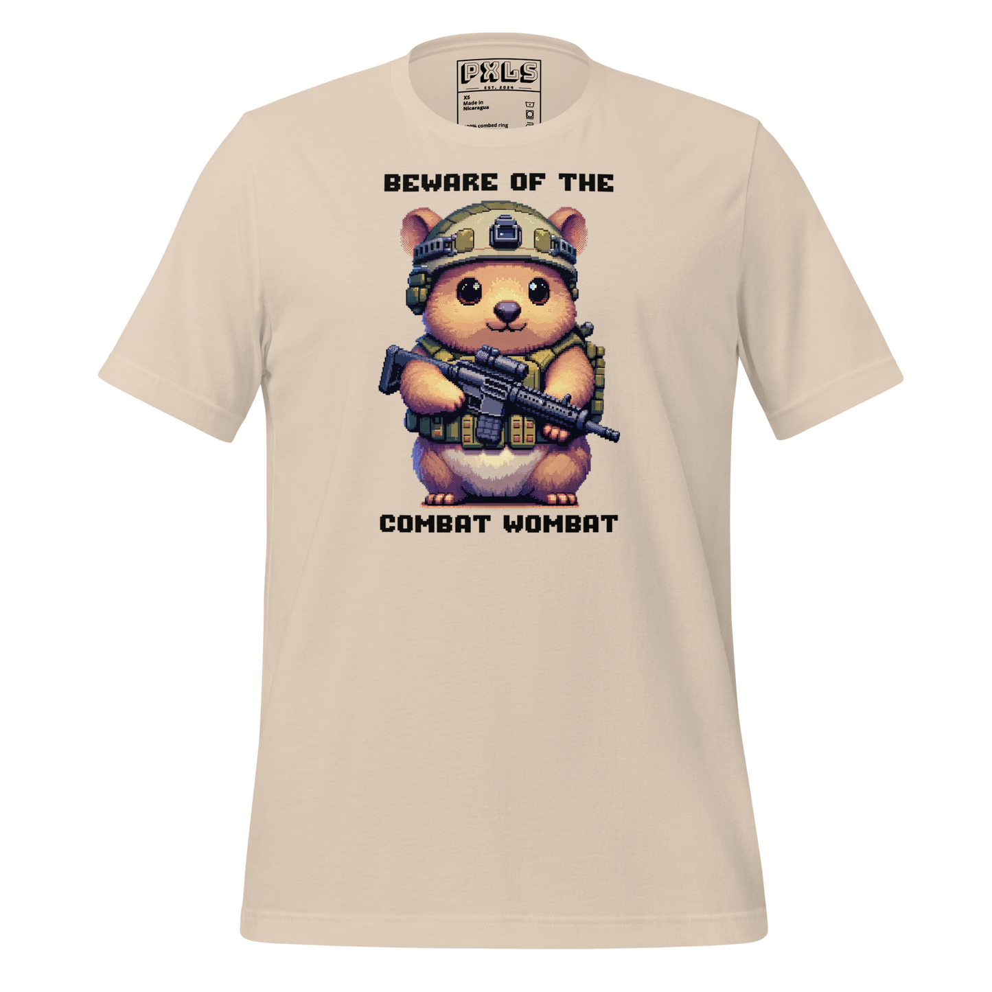 "Combat Wombat" Unisex Shirt w/ Text