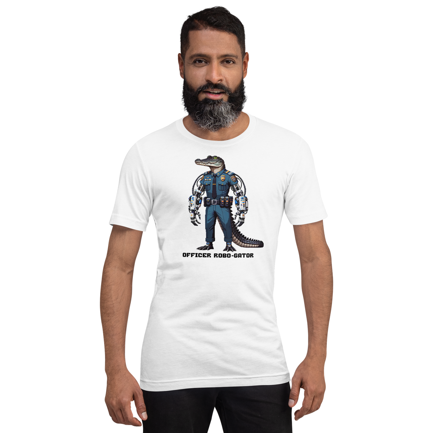 "Officer Robo-Gator" Unisex Shirt w/ Text